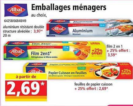 emballages ménagers albal