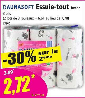 essuie-tout jumbo daunasoft
