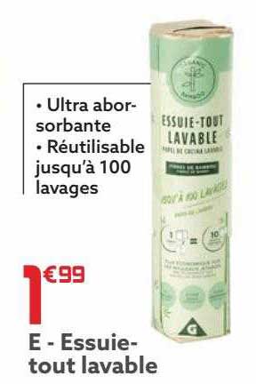 essuie-tout lavable