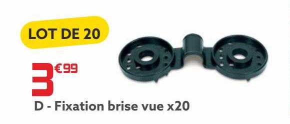 Fixation Brise Vue X 20