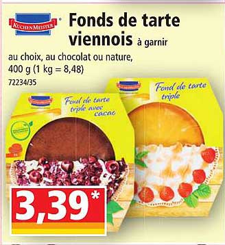 fonds de tarte viennois à garnir