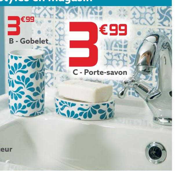 gobelet, porte-savon