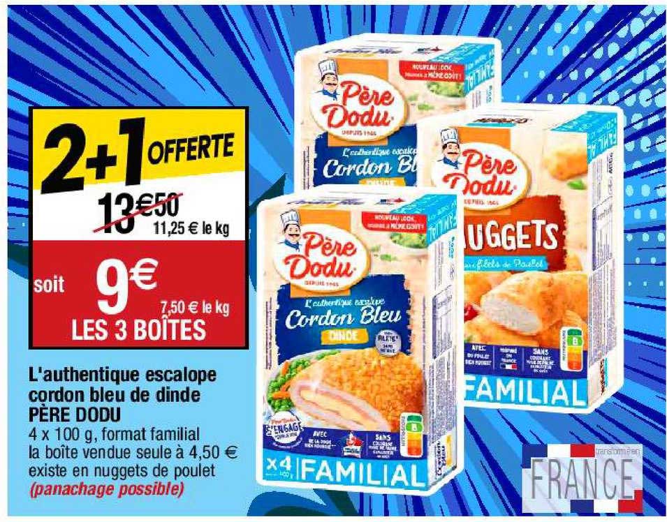 l'authentique escalope cordon bleu de dinde père dodu