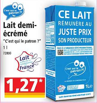 lait demi-écrémé