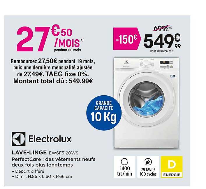 lave-linge electrolux