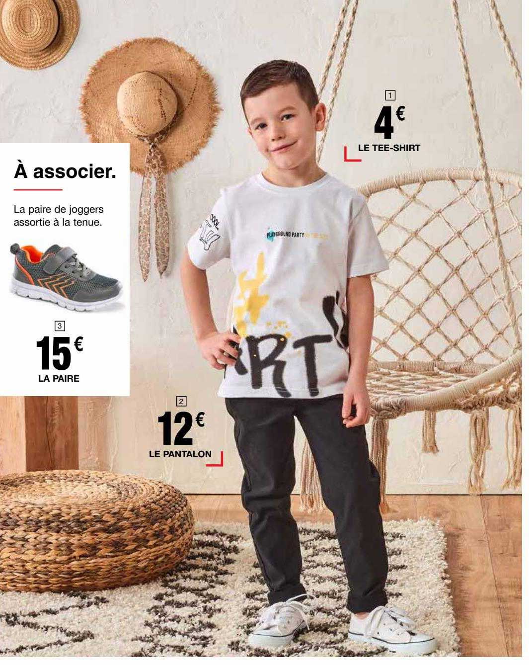 le tee-shirt, le pantalon, la paire