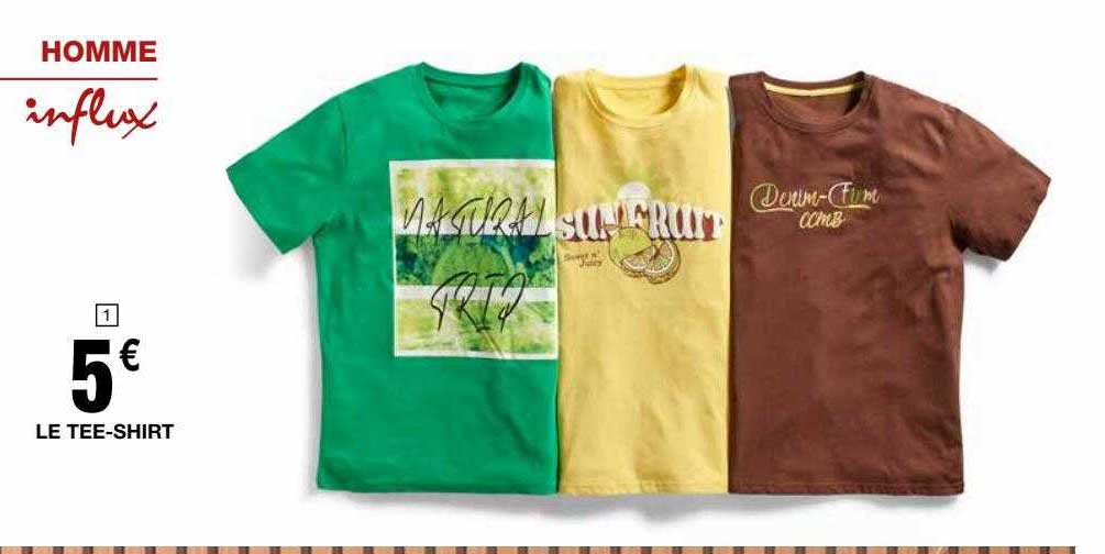 le tee-shirt homme influx