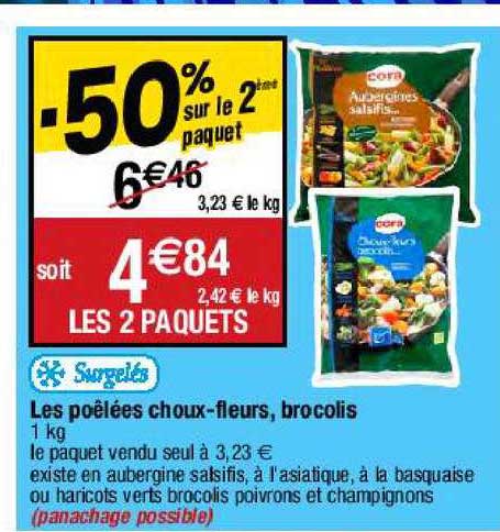 Les Poêlées Choux-fleurs, Brocolis