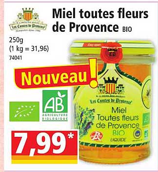 miel toutes fleurs de provence bio