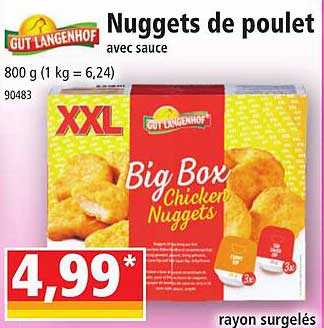 nuggets de poulet avec sauce gut langenhof