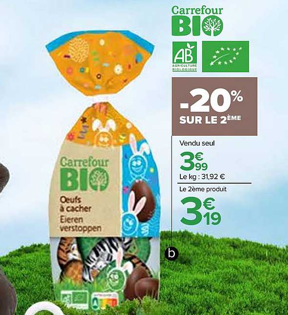œufs à cacher carrefour bio