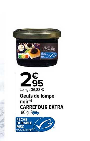 œufs de lompe noir carrefour extra