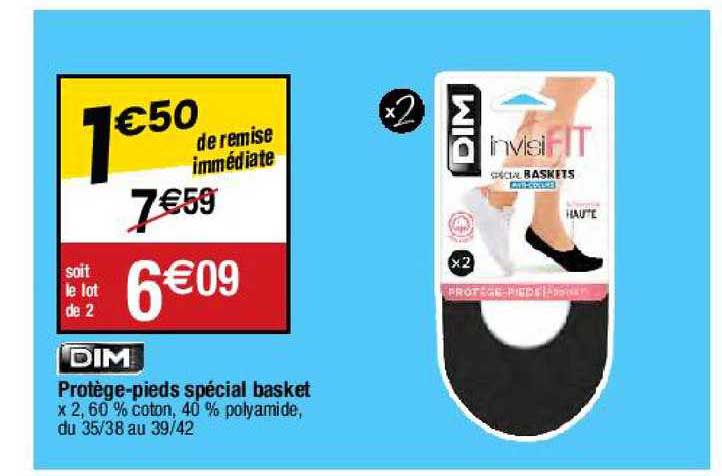 protège-pieds spécial basket dim paris