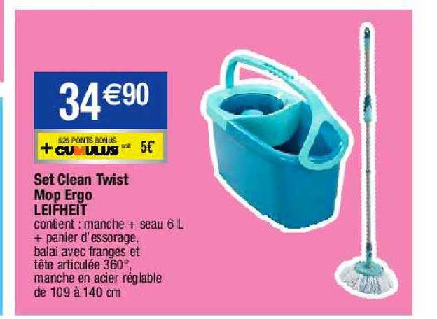 Set Clean Twist Mop Ergo Leifheit