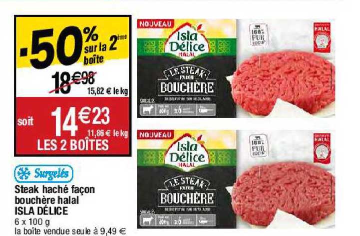 steak haché façon bouchère halal isla délice