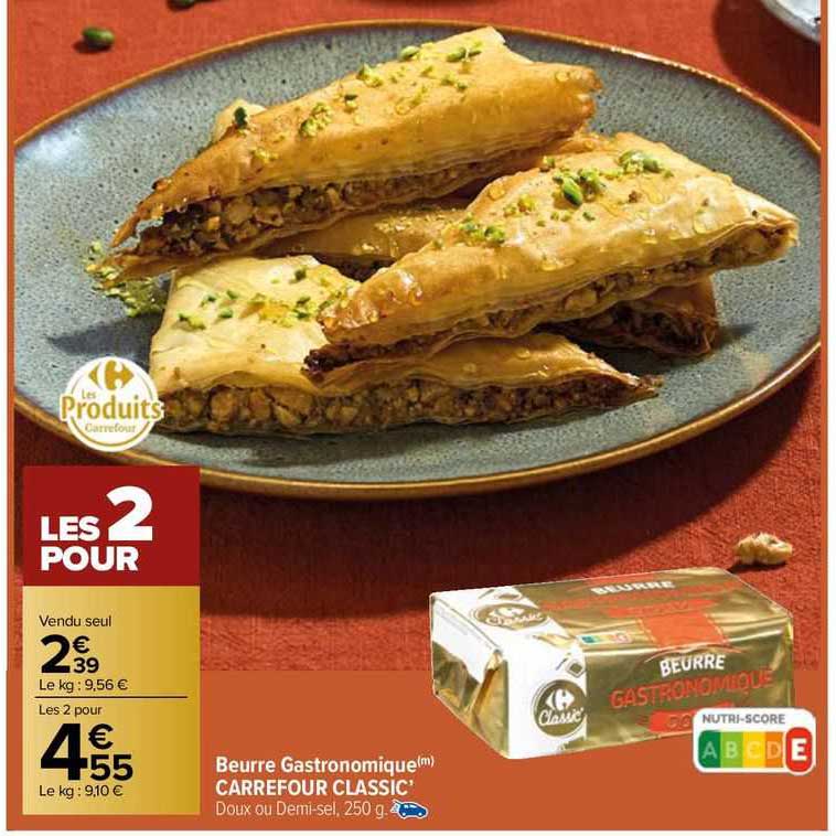 Beurre Gastronomique Carrefour Classic'