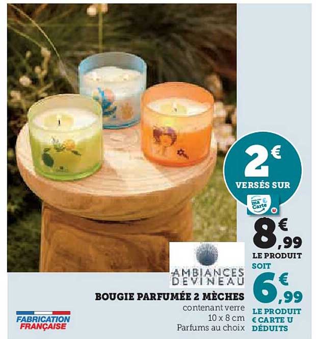 Bougie Parfumée 2 Mèches