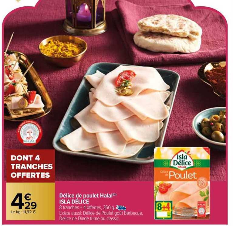 délice de poulet halal islé délice
