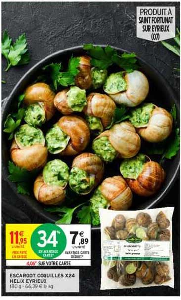 escargot coquilles x 24 helix eyrieux