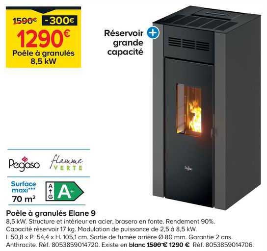 poêle à granulés elane 9