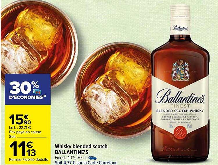 Whisky Blended Scotch Ballantine's