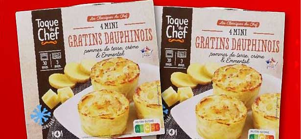 4 mini gratins dauphinois toque du chef