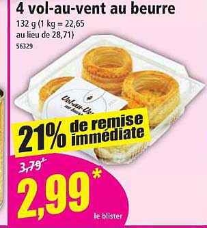 4 vol-au-vent au beurre