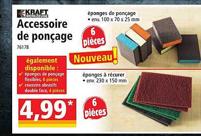 accessoire de ponçage kraft werkzeug