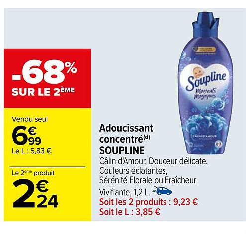 Adoucissant Concentré Soupline