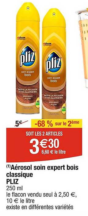 aérossol soin expert bois classique pliz