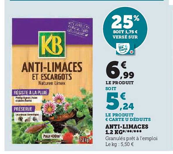 anti-limaces 1.2 kg kb