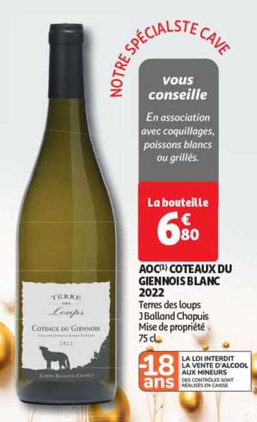 Aoc Coteaux Du Giennois Blanc 2022