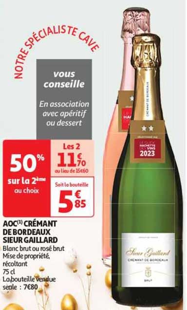 aoc crémant de bordeaux sieur gaillard