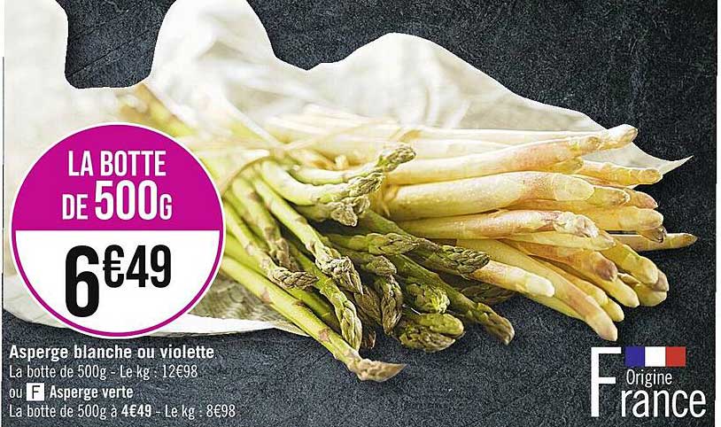 Asperge Blanche Ou Violette