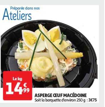 asperge œuf macédoine