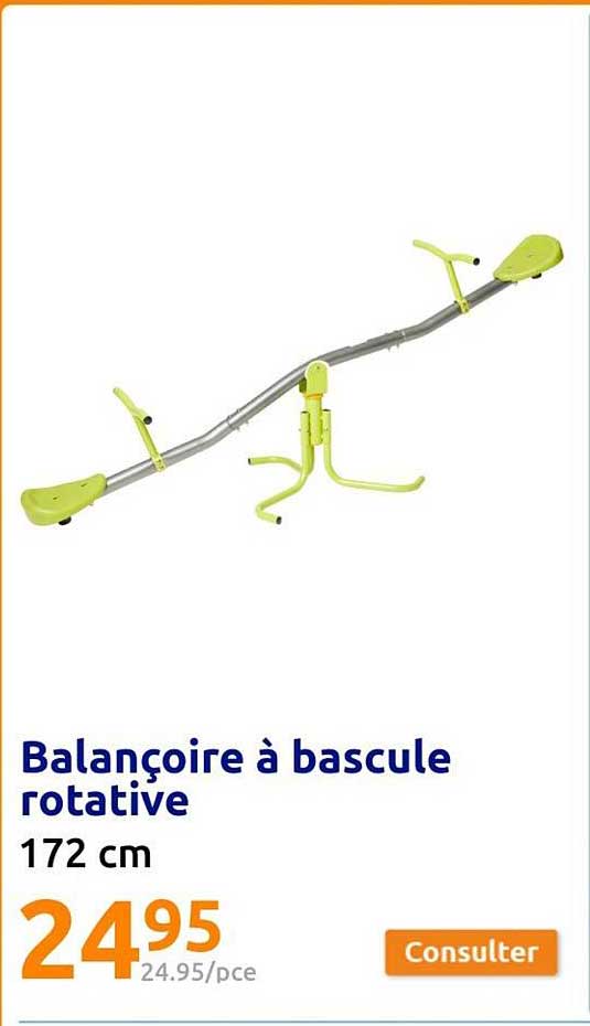 balançoire à bascule rotative