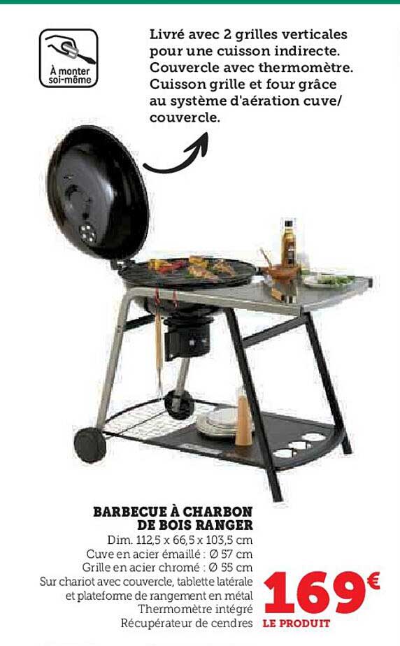 barbecue à charbon de bois ranger