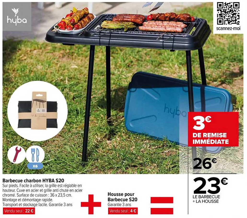 barbecue charbon hyba s20