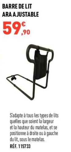 barre de lit ara ajustable