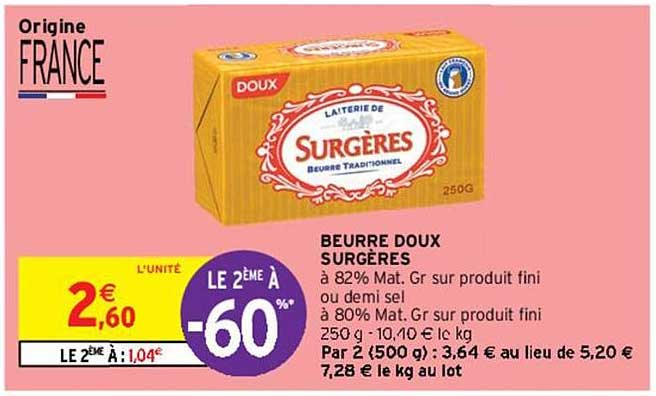 Beurre Doux Surgères