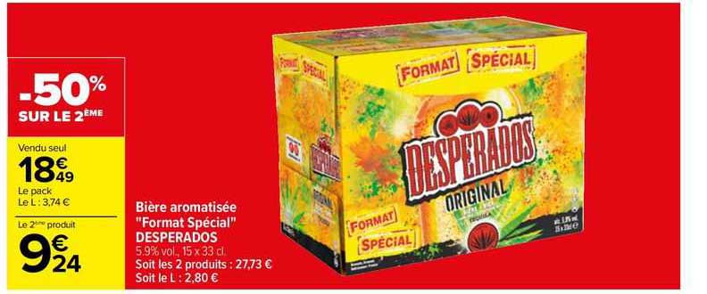Bière Aromatisée "format Spécial" Desperados