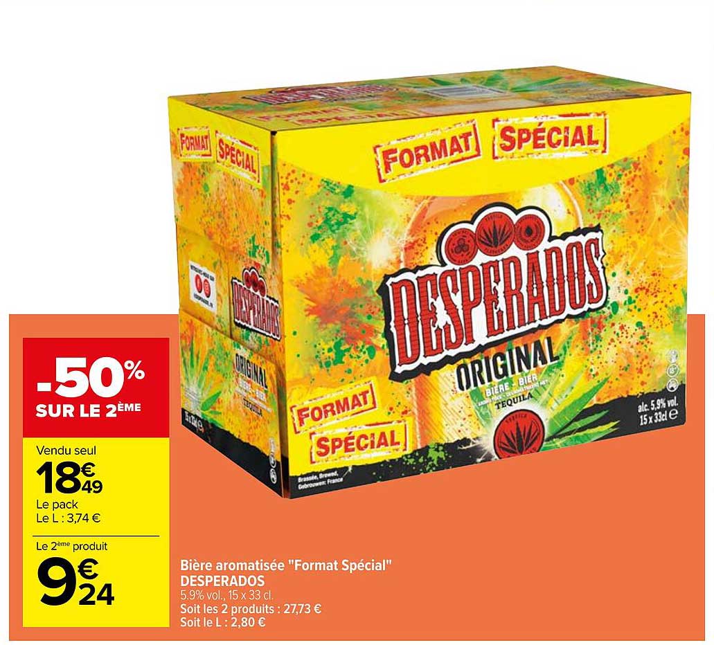 bière aromatisée "format spécial" desperados