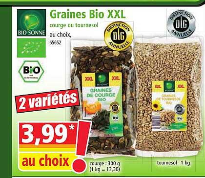 bio sonne graines bio xxl