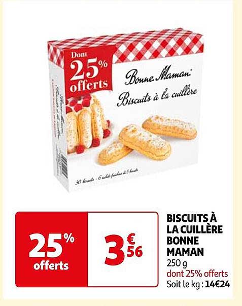biscuits à la cuillère bonne maman