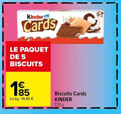 Biscuits Cards Kinder