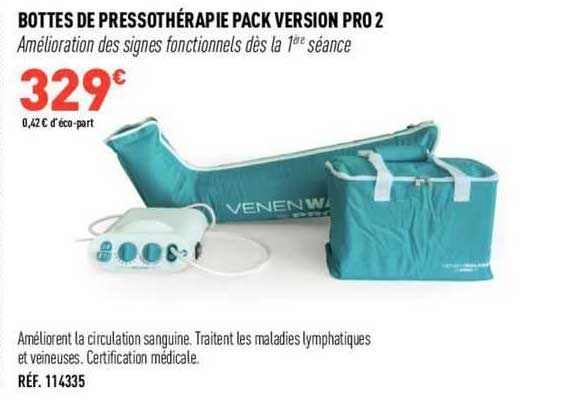 bottes de pressothérapie pack version pro 2