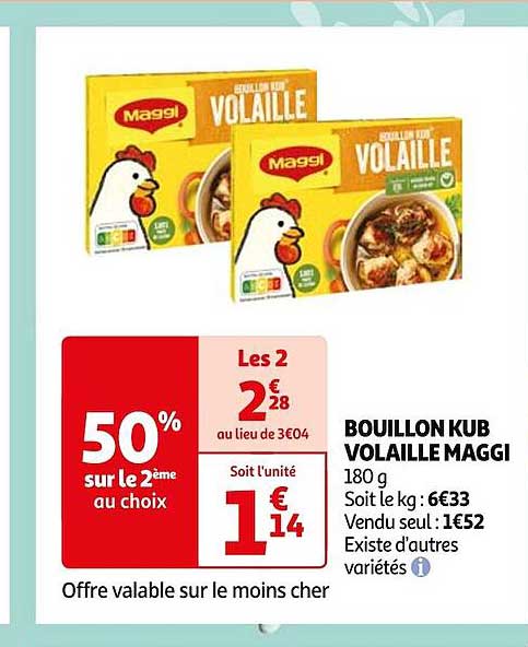 Bouillon Kub Volaille Maggi