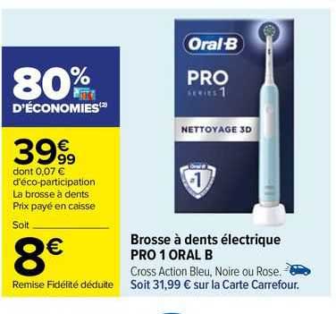 brosse à dents électrique pro 1 oral b