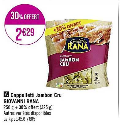 cappelletti jambon cru giovanni rana