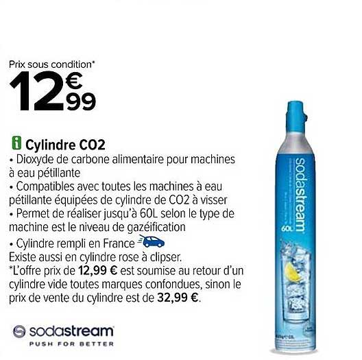 cylindre co2 sodastream